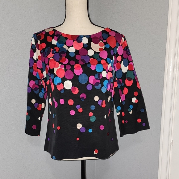 Trina Turk Tops - NWT Trina Turk Colorful Polka Dot Women's Top